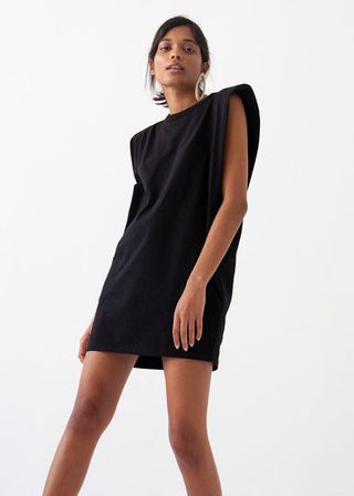 The Frankie Shop + Tina Padded Shoulder Muscle Dress