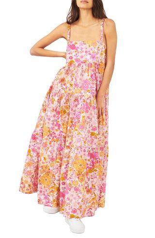 Free People + Floral Maxi Sundress