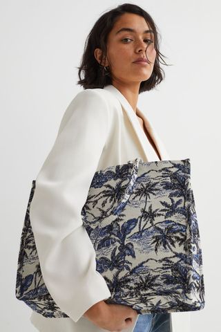 H&M + Jacquard-Weave Handbag