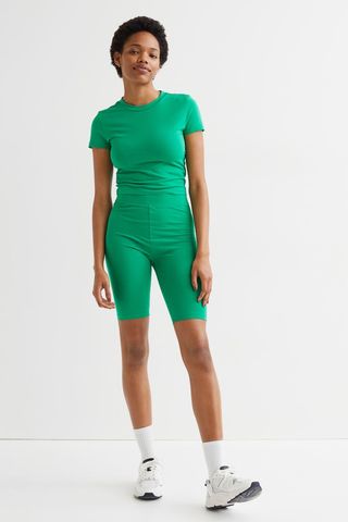 H&M + Cotton Jersey Cycling Shorts