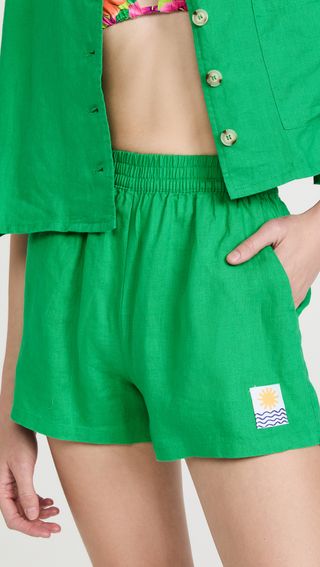 L.F. Markey + Basic Linen Shorts