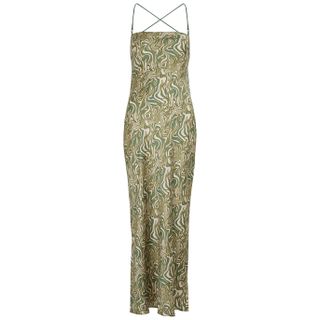 Bec & Bridge + Alanis Printed Silk-Satin Maxi Dress