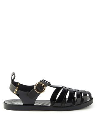 See by Chloé + Millye Buckled-Leather Jelly Sandals