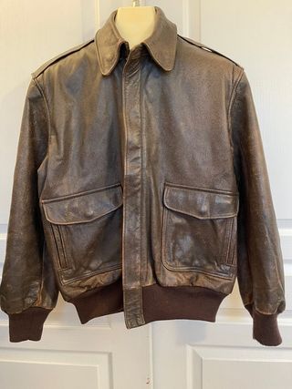 Vintage + 1980's LL Bean Leather Bomber