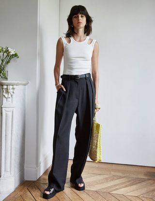Pixie Market + Sven Low Waisted Pleated Pants