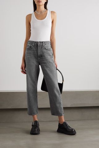 Agolde + The 90's Cropped Mid Waist Jeans