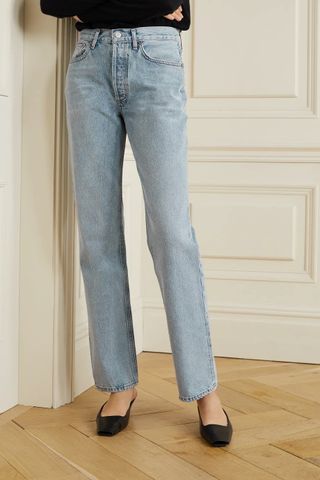Agolde + Lana mid-rise straight-leg organic jeans