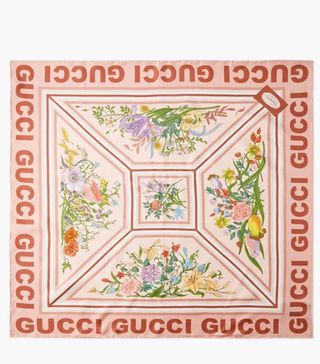 Gucci + Floral Print Silk-Twill Scarf