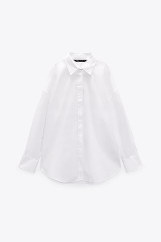 Zara + Oversized Poplin Shirt