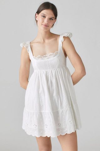 Urban Outfitters + Lavender Fields Lace Babydoll Dress