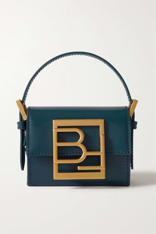 By Far + Fran Micro Glossed-Leather Shoulder Bag