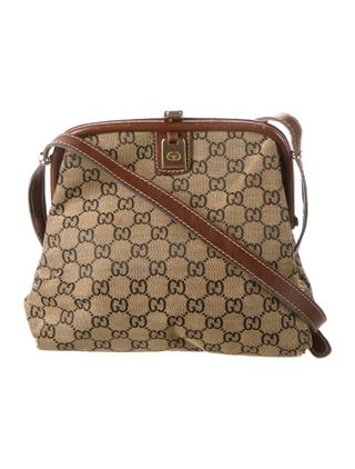 Gucci + Gg Canvas Shoulder Bag