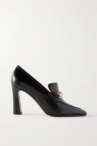 The Row + Lady Loafer Embellished Leather Pumps