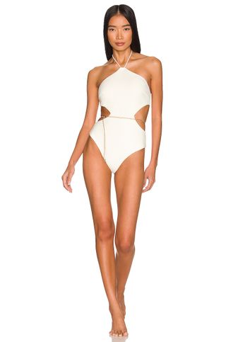 Devon Windsor + Mountain One Piece in Off White