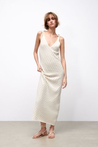 Zara + Openwork Knit Dress