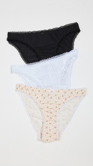 Cou Cou Intimates + High Rise 3 Pack Briefs