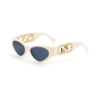 Fendi + O'Lock White Acetate Sunglasses