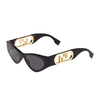 Fendi + O'Lock Black Acetate Sunglasses