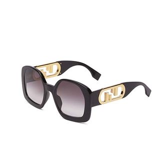 Fendi + O'Lock Black Acetate Sunglasses