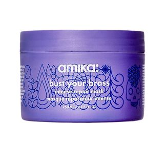 Amika + Bust Your Brass Cool Blonde Purple Intense Repair Hair Mask