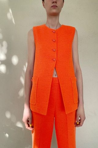 Zara + Textured Pocket Vest