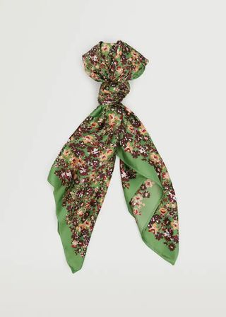 Mango + Floral Printed Scarf