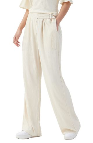 4th & Reckless + Lilibet Textured Wide Leg Trousers