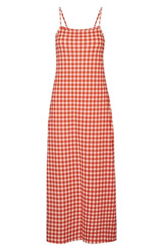 Vero Moda + Check Sleeveless Dress