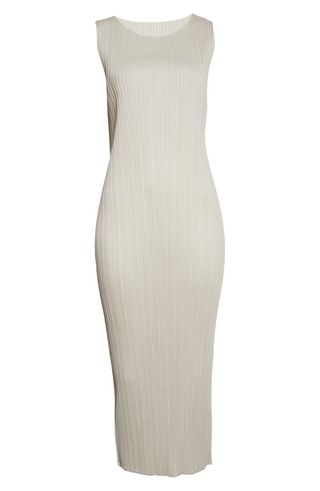 Pleats Please Issey Miyake + Basics 2 Pleated Midi Dress