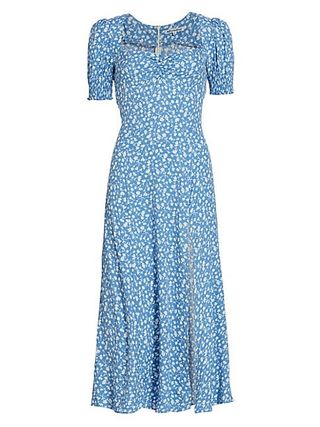 Reformation + Lacey Floral Midi-Dress