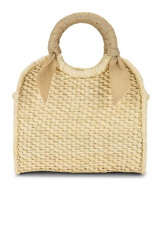 Sensi Studio X Revolve + Midi Handbag in Natural & Ivory