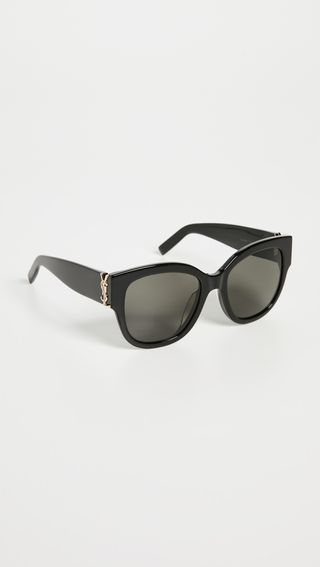 Saint Laurent + Oversized Cat Eye Sunglasses