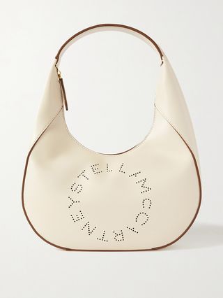 Stella McCartney + Small Perforated Vegetarian Leather Shoulder Bag