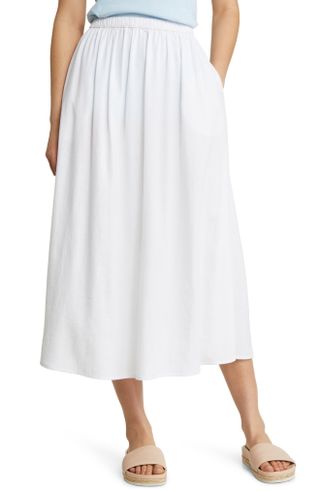 Caslon + Linen Midi Skirt