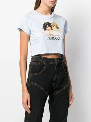 Fiorucci + Vintage Angels cropped T-Shirt