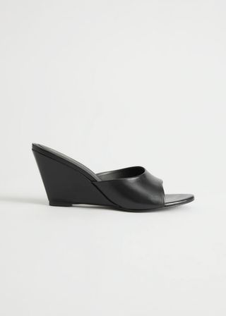 & Other Stories + Leather Wedge Sandal
