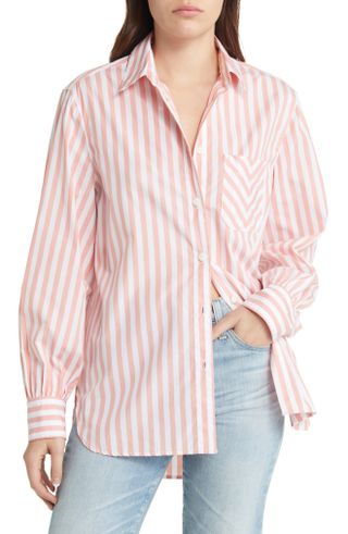 Rag & Bone + Maxine Stripe Cotton Button-Up Shirt