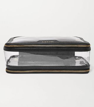 Anya Hindmarch + In-Flight Leather-Trimmed Cosmetics Case