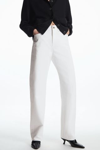 COS + High-Rise Straight-Leg Jeans