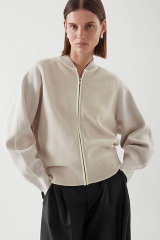 Cos + Colour Block Zip-Up Jacket