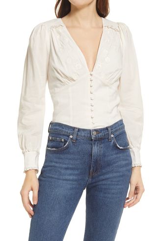 Reformation + Lawrence Organic Cotton Blouse