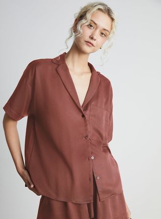 Who What Wear Collection + Courtney Short-Sleeve Button-Down Shirt
