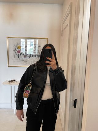 My Review of the Levi's Faux-Leather Bomber From Nordstrom