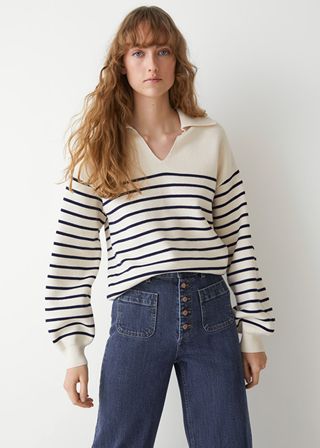 & Other Stories + Relaxed Collared Sweater