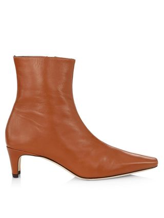 Staud + Wally Leather Ankle Boots
