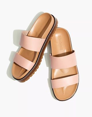 Madewell + The Charley Double-Strap Slide Sandal