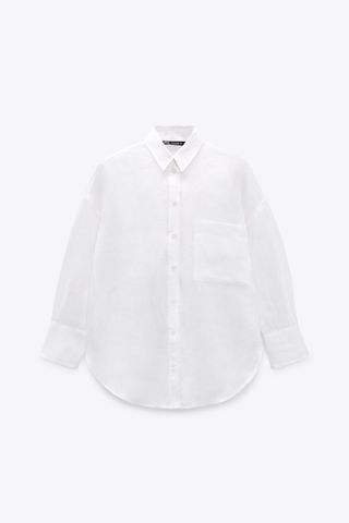 Zara + 100% Linen Shirt