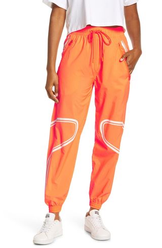 Adidas by Stella Mccartney + High Waist Recycled Polyester Track Pants