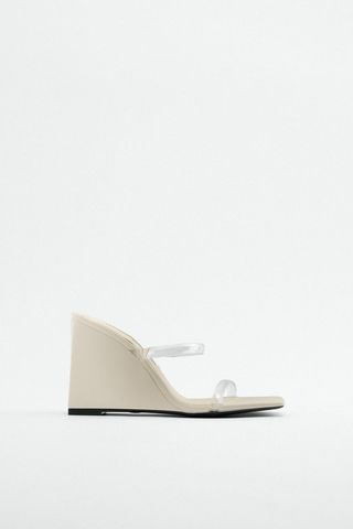 Zara + Tall Vinyl Wedge Sandals