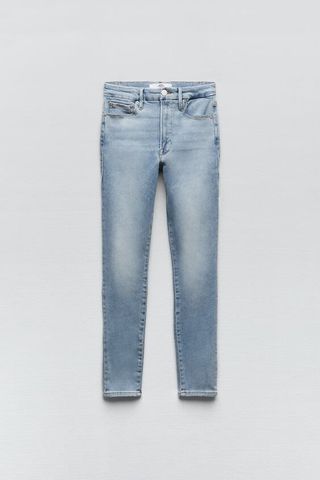 Zara x Good American + High-Rise Skinny Jeans